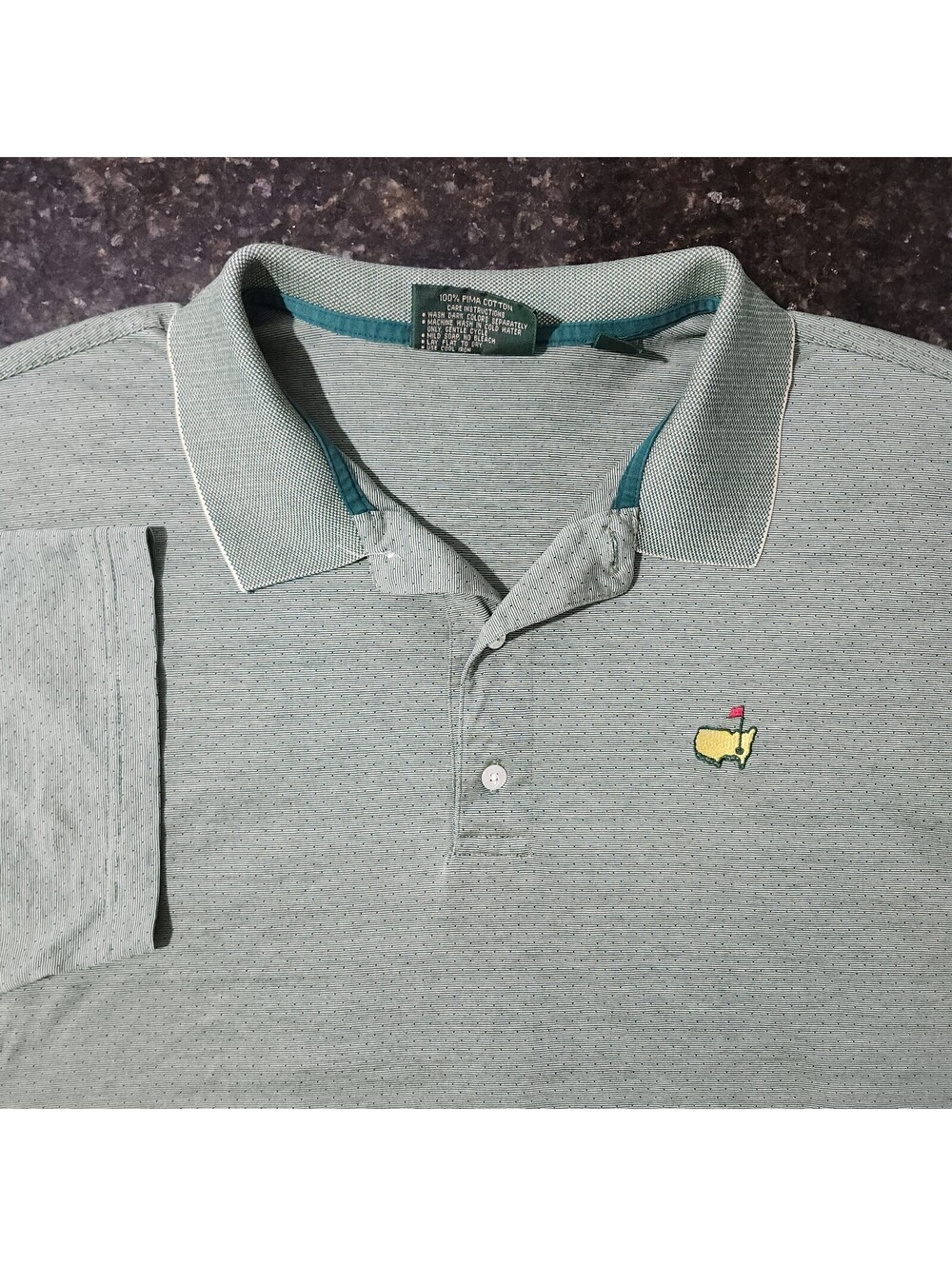 Vintage Amen Corner Masters Augusta Golf Polo Shirt Mens Large Preppy Classic